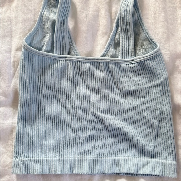 Intimately Free People Light Blue Ribbed Tank Top - Picture 3 of 5